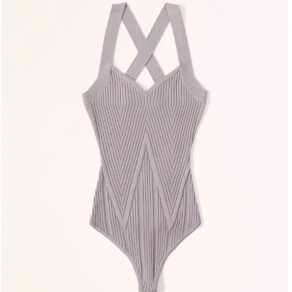 Abercrombie sweetheart knit cross back bodysuit - Picture 8 of 8